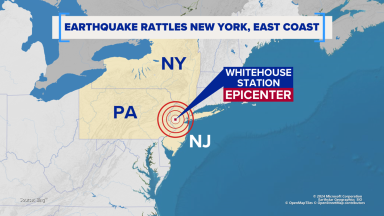 New Jersey earthquake: 4.8 quake felt in New York, northeast