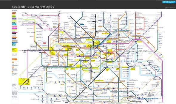 Incredible Map Shows What London Underground Could Look Like In 2050 