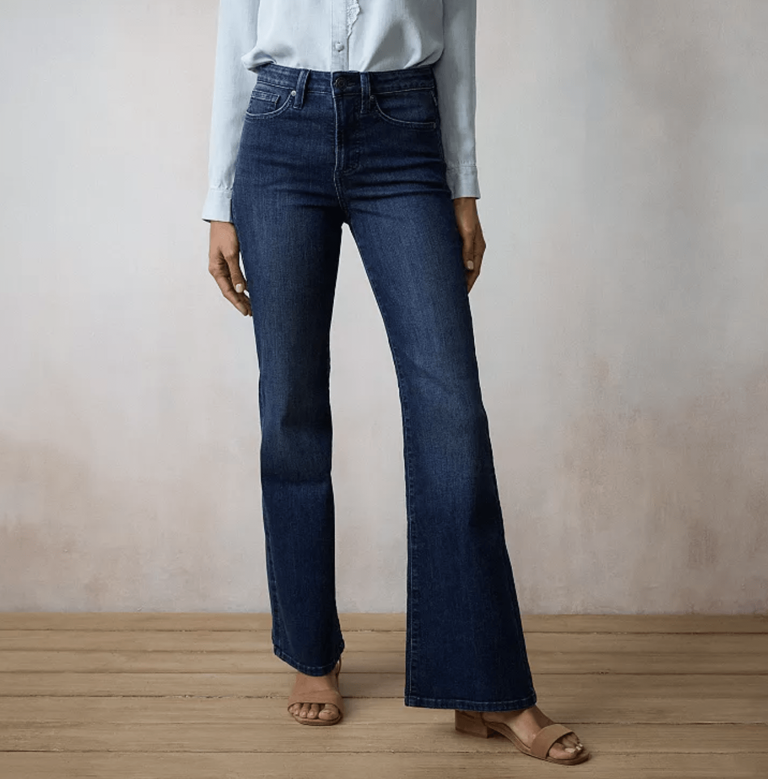 Vintage-inspired flare jeans that are flattering and comfortable