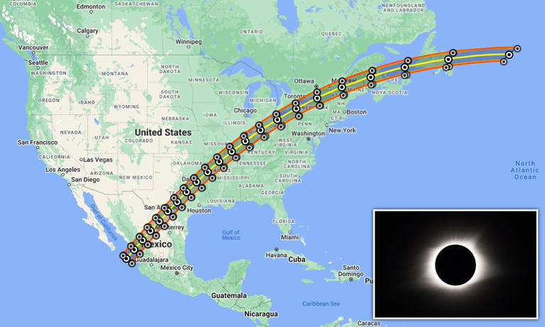 New solar eclipse map shows path of totality could shift that could ...