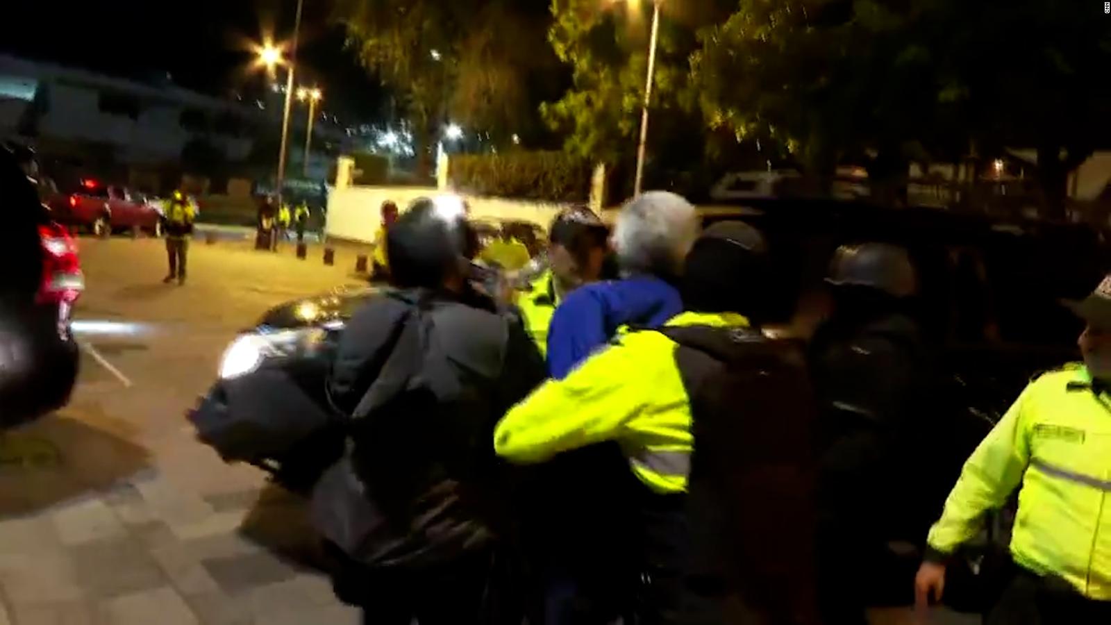 Así fue la entrada de la Policía de Ecuador a la embajada de México para detener a Jorge Glas