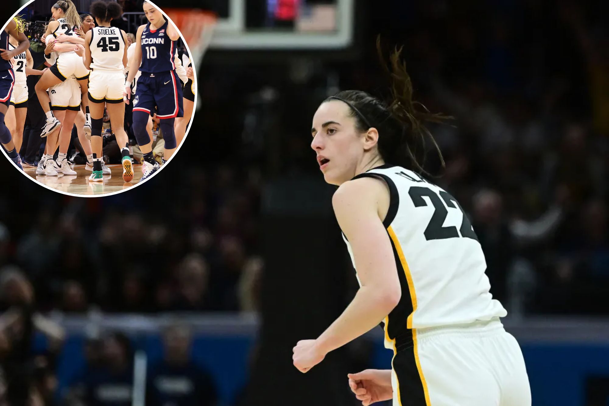 Caitlin Clark, Iowa Beat UConn In March Madness Thriller To Earn ...