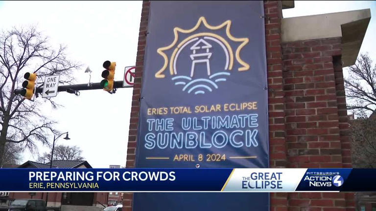 Erie braces for largest gathering in city's history for eclipse