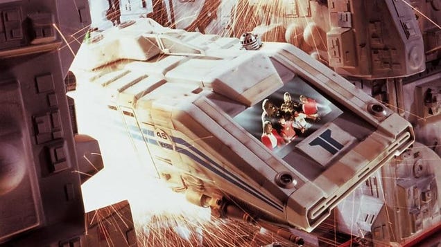 Star Tours launched at fascinating time in Star Wars’ internal canon in 1987. The movies were long over, and Marvel’s comic book continuation of the story and universe wrapped over the course of the prior year. Plans to keep the similarly legendary Kenner toy series afloat with its own original worldbuilding had fallen through as well. We now know that things were about to change in the next few years: the early ‘90s brought with it the Heir to the Empire trilogy, and with it, the explosive formation of what became the Star Wars Expanded Universe. But Star Tours inadvertently took its own huge step forward: although it wasn’t majorly acknowledged, the ride was actually set after the events of Return of the Jedi, with C-3PO referring to his capture at the hands of the Ewoks in the film as having taken place in the past. Of course, considering that Star Tours included riders seeing the sight of a Death Star under construction, that was actually a wild thing to casually drop at the time. For years the topic was left untouched, even as the Expanded Universe flourished with its own post-film continuity that simply danced around Star Tours having any kind of determinate place within canon. It wasn’t until decades later that Lucasfilm tried to square the circle on the “Death Star III,” a term first officially raised in a 2005 article on the official Star Wars website, placing the ride’s story as taking place during the latter years of the Marvel Star Wars comics.