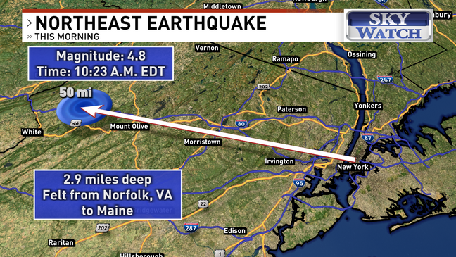 Earthquake tremors felt in New Jersey, a reminder of Western North ...