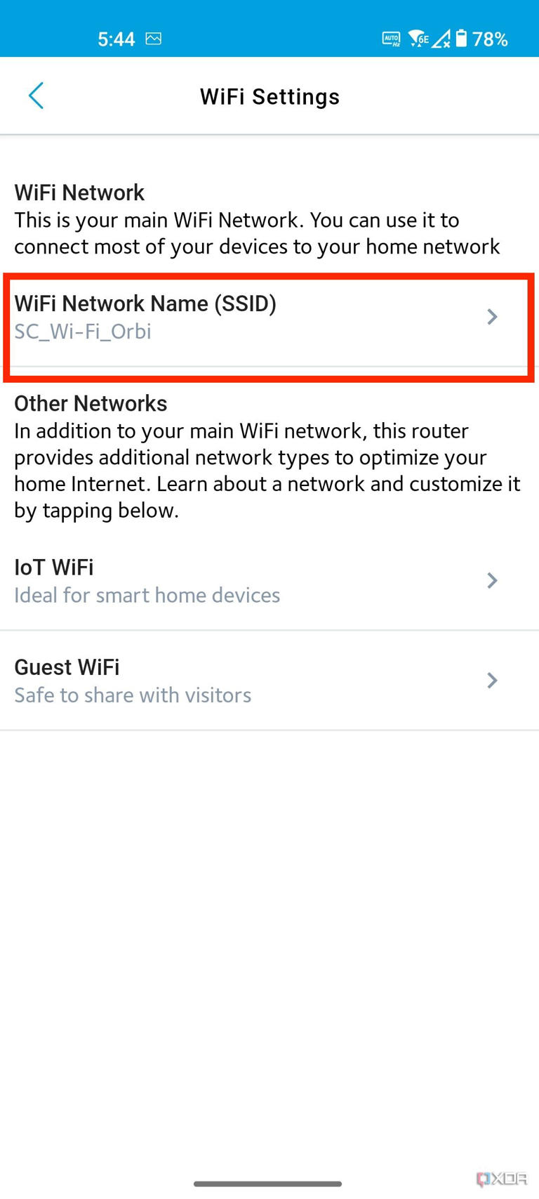 How to change router password Orbi app 7