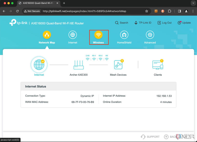 How to change router password web browser screenshot 4 TP-Link