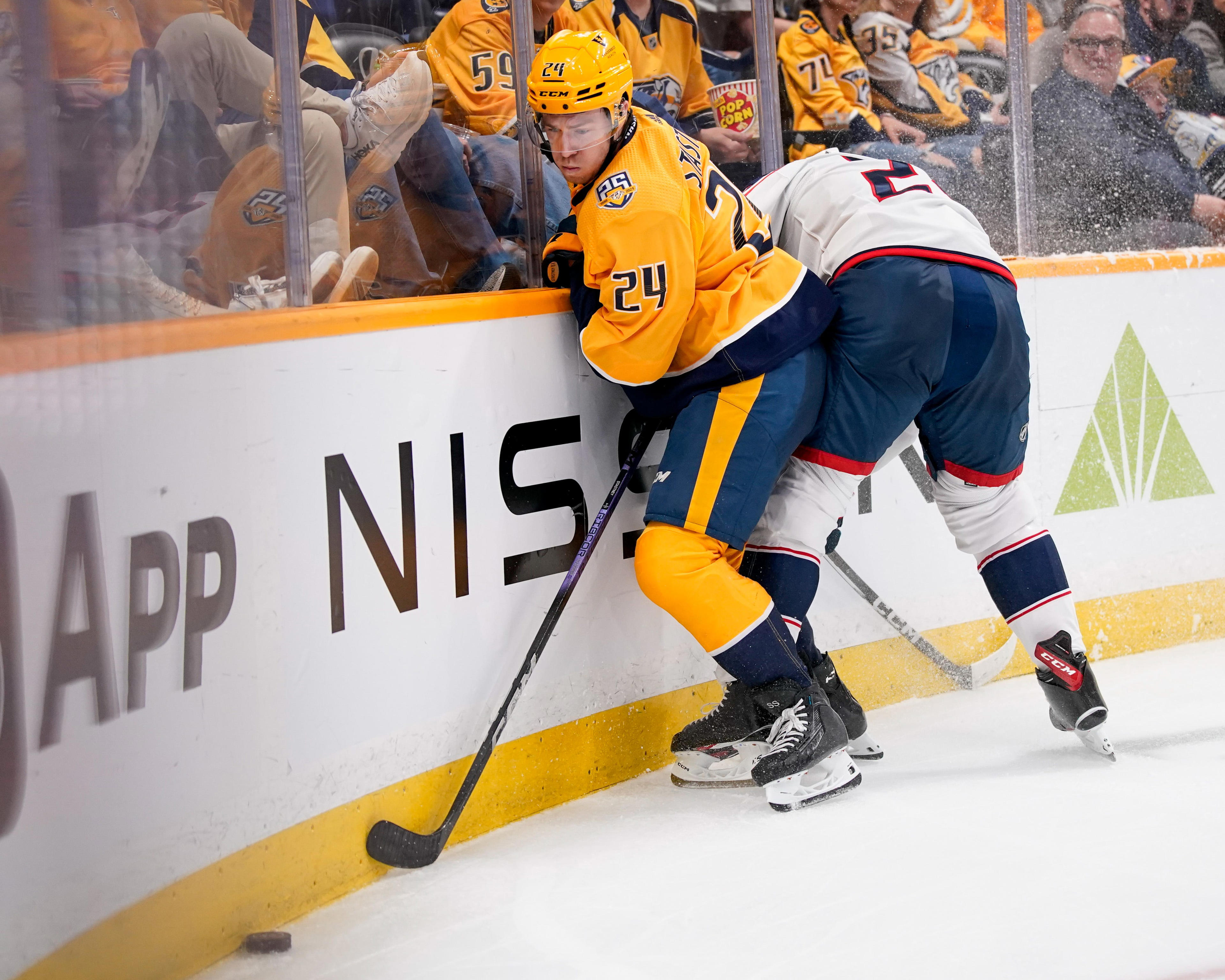 With Nashville Predators' Spencer Stastney Injured, Who Replaces Him ...