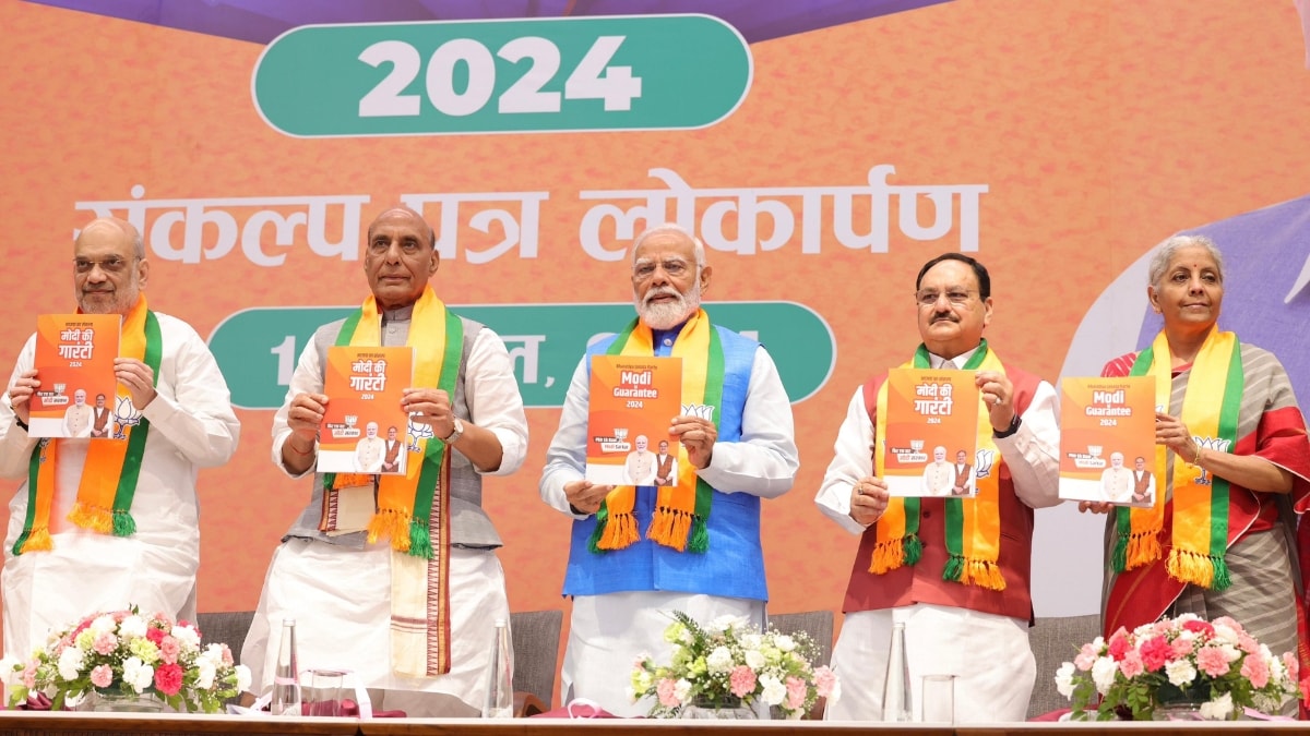 PM Narendra Modi Releases BJP Manifesto For 2024 Lok Sabha Elections ...