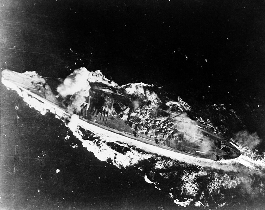 <p>As Yamato steamed towards Okinawa on its final voyage, a fleet of nearly 400 American fighters and bombers descended upon it. The cloud cover that day rendered the battleship's powerful guns nearly ineffective as the American planes filled the sky above, delivering a barrage of bullets and 1,000-pound bombs on the colossal ship. It was said that "On her last morning, before the first American planes intercepted her, Yamato would have appeared indestructible."</p>