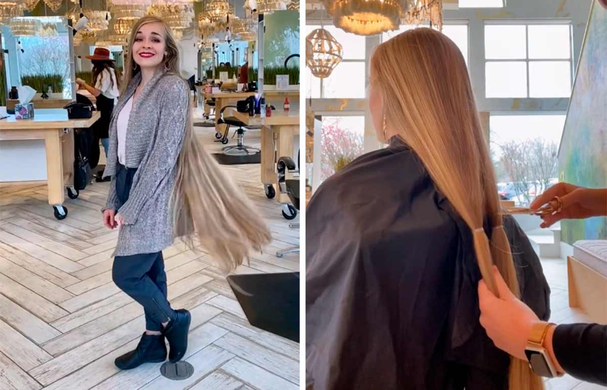 video: ‘den virkelige rapunzel’ viser sit første hårklip i 19 år