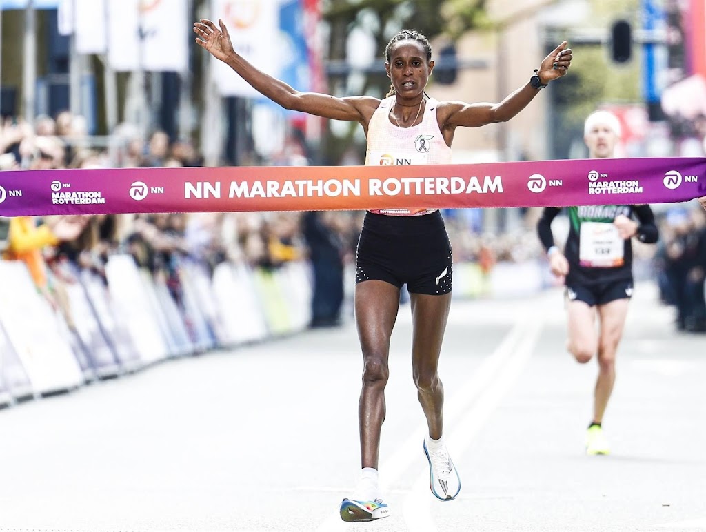 bekere snelste vrouw in marathon rotterdam, luijten pakt titel