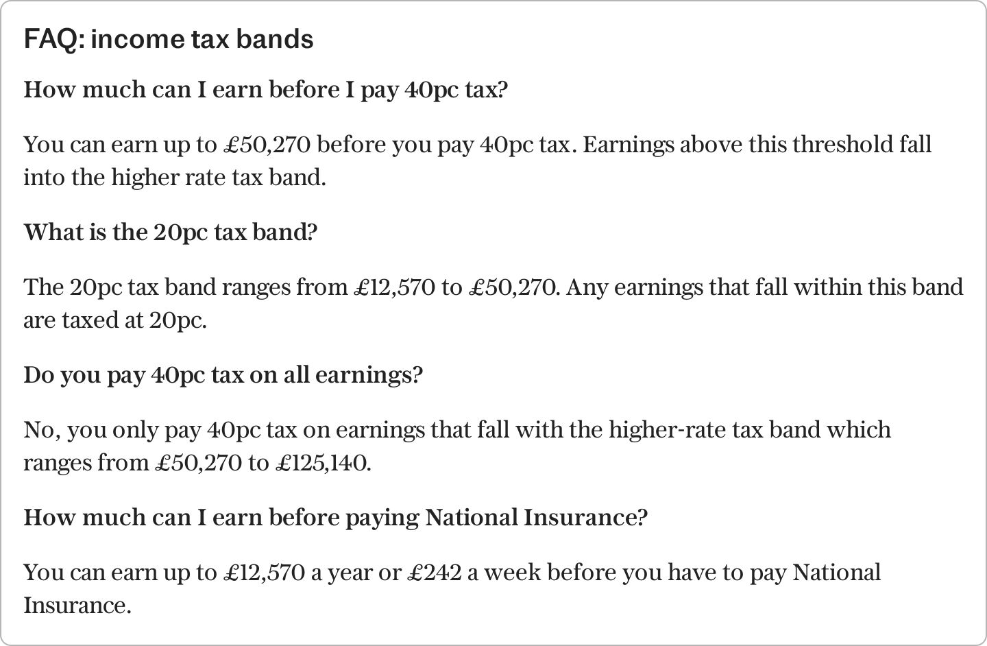 uk income tax bands and rates explained – 2024/25