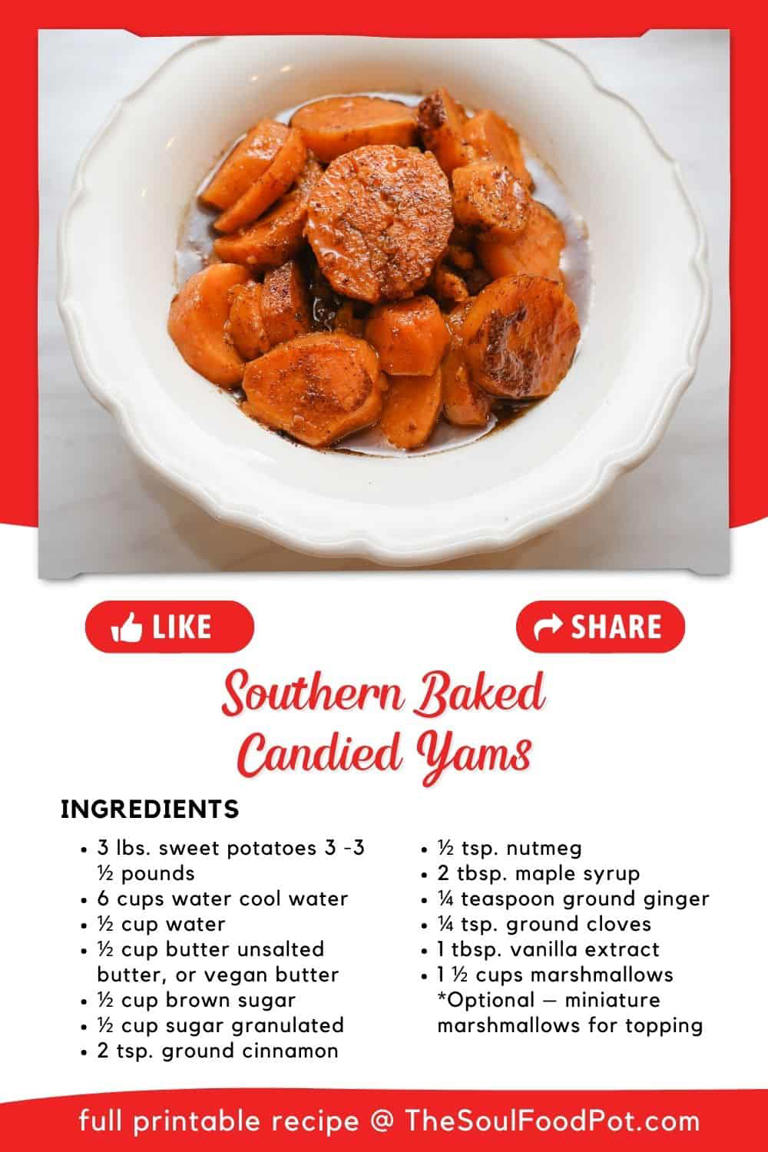 Southern Baked Candied Yams