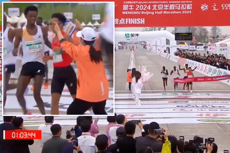 African runners appear to let Chinese star win Beijing race in bizarre ...