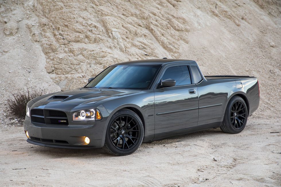this 2009 dodge charger ute conversion has a 392ci hemi and a proper manual transmission
