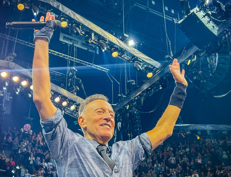 Bruce Springsteen triumphantly returns to New England with his April 12 concert at Mohegan Sun Arena in Uncasville, Connecticut.