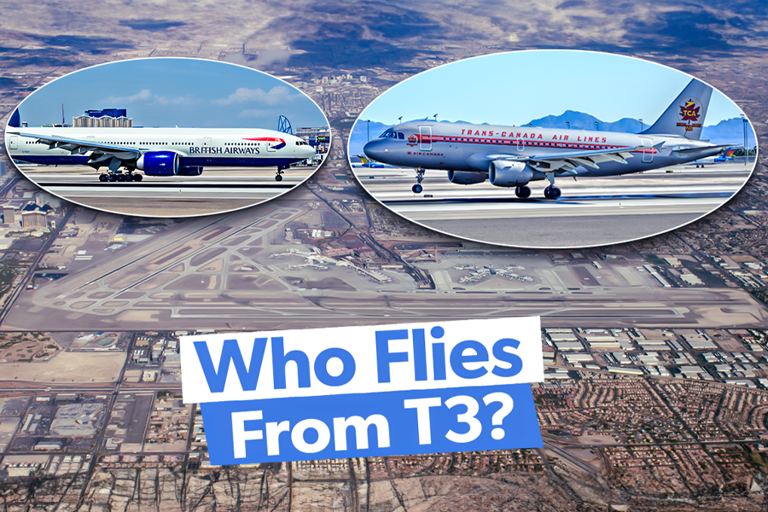 These Are The Airlines That Fly From Las Vegas Harry Reid International Airport's Terminal 3