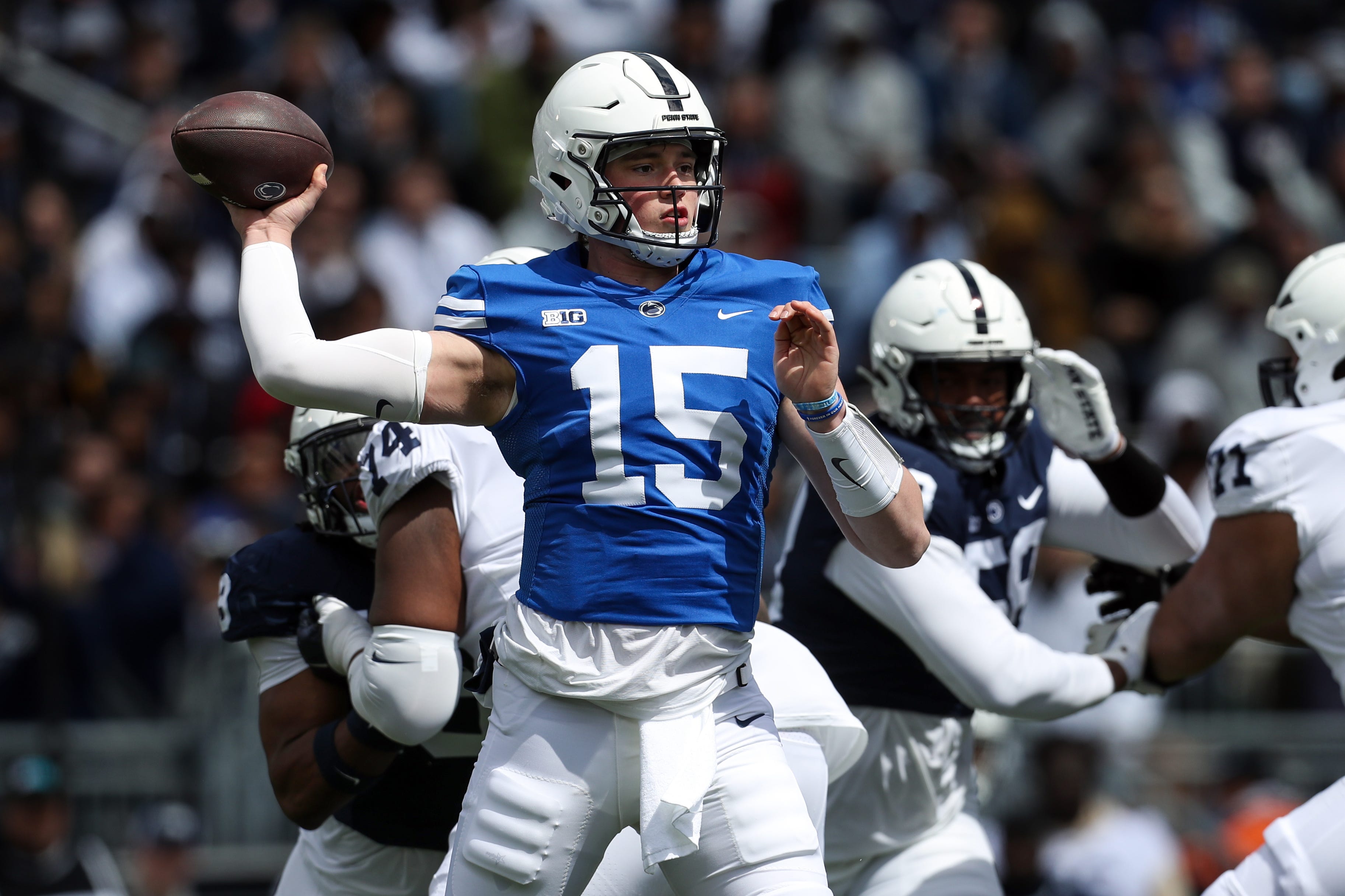 Drew Allar Notes How Julian Fleming Is Influencing Penn State's Receivers