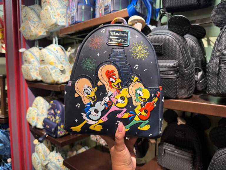 A new Mexico pavilion Loungefly backpack featuring The Three Caballeros is available at Walt Disney World after first debuting at Disneyland. We first found it in Discovery Trading Company at Disney’s Animal Kingdom. The Three Caballeros Mexico Pavilion Loungefly Backpack – $88 The backpack is black with fireworks, stars, and music notes in the background. ... Read more