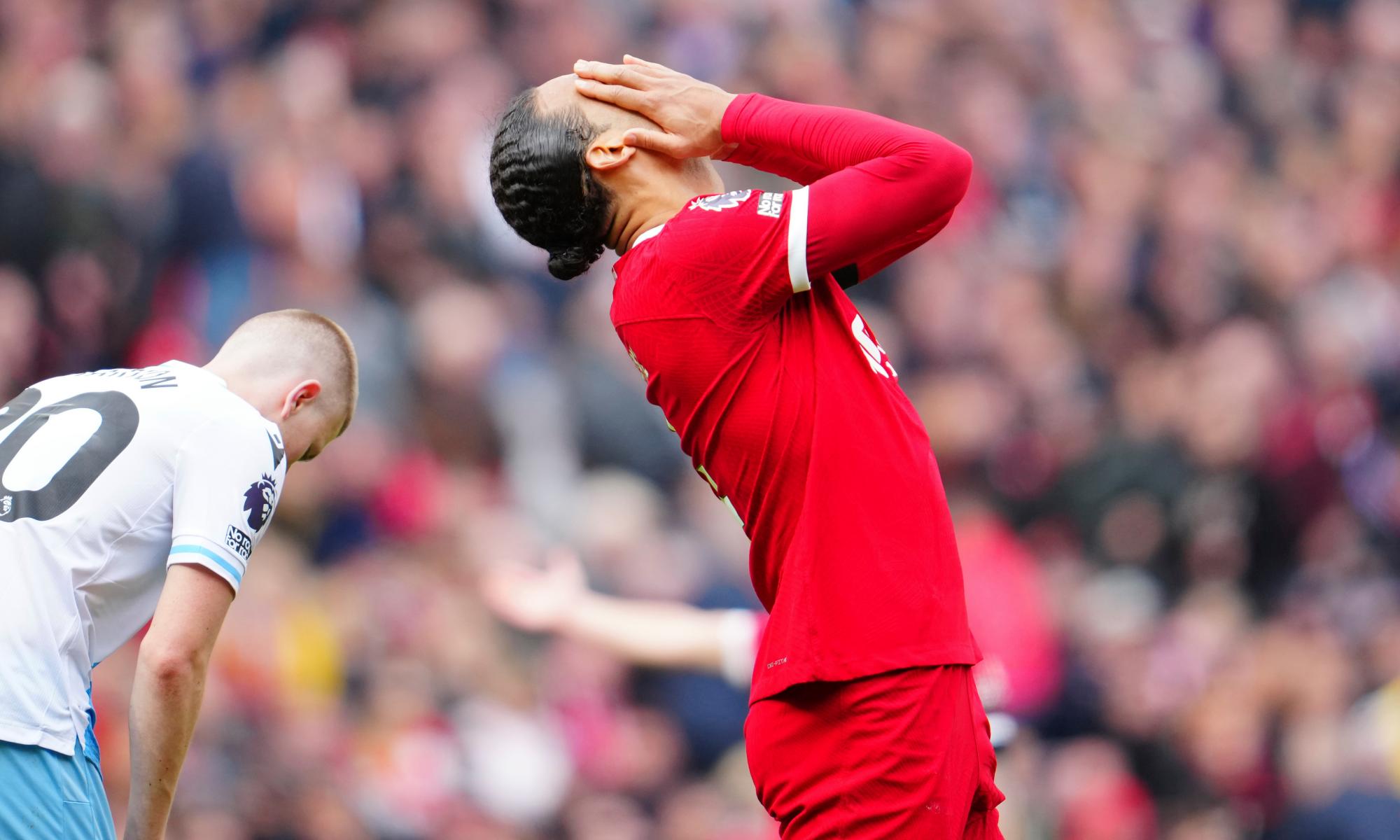 weary liverpool’s title push close to petering out as familiar errors return