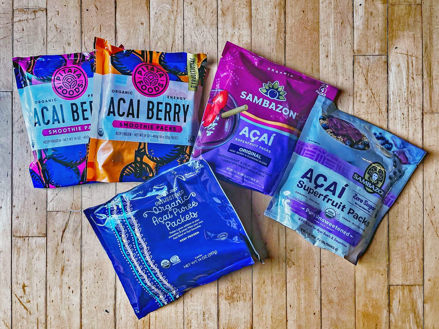 I tried 5 frozen acai packs from the grocery store to see which ...