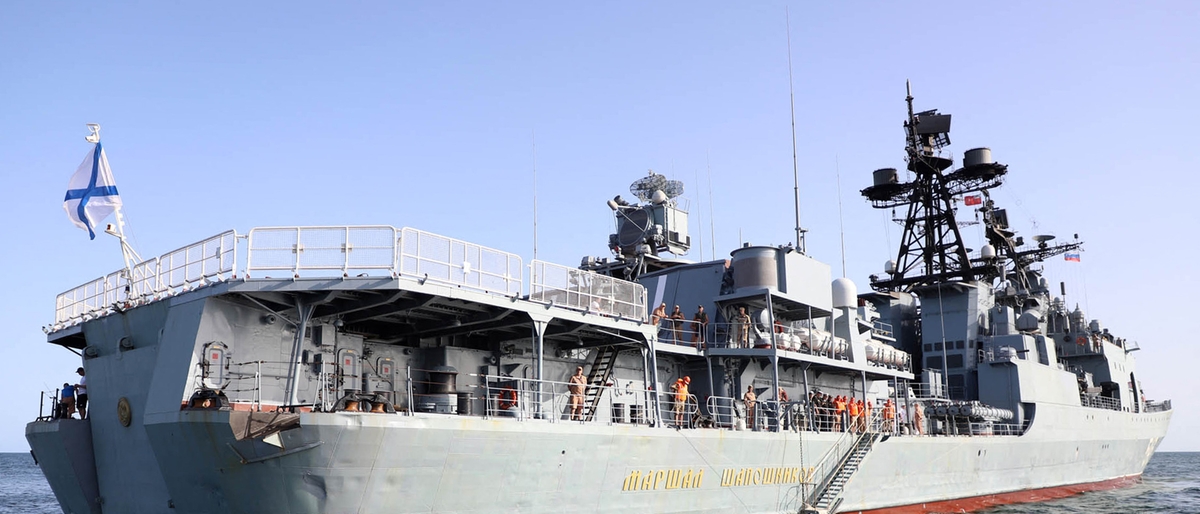 nave russa con missili ipersonici nel mar mediterraneo per esercitazione