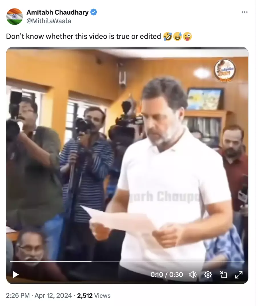 fact check: rahul gandhi didn’t resign from congress, social media video has ai-generated audio