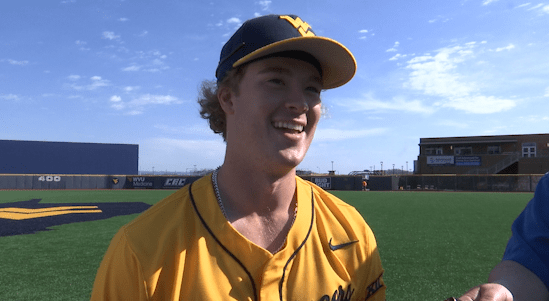 WATCH: WVU outfielder Sam White discusses multi-hit day following win ...
