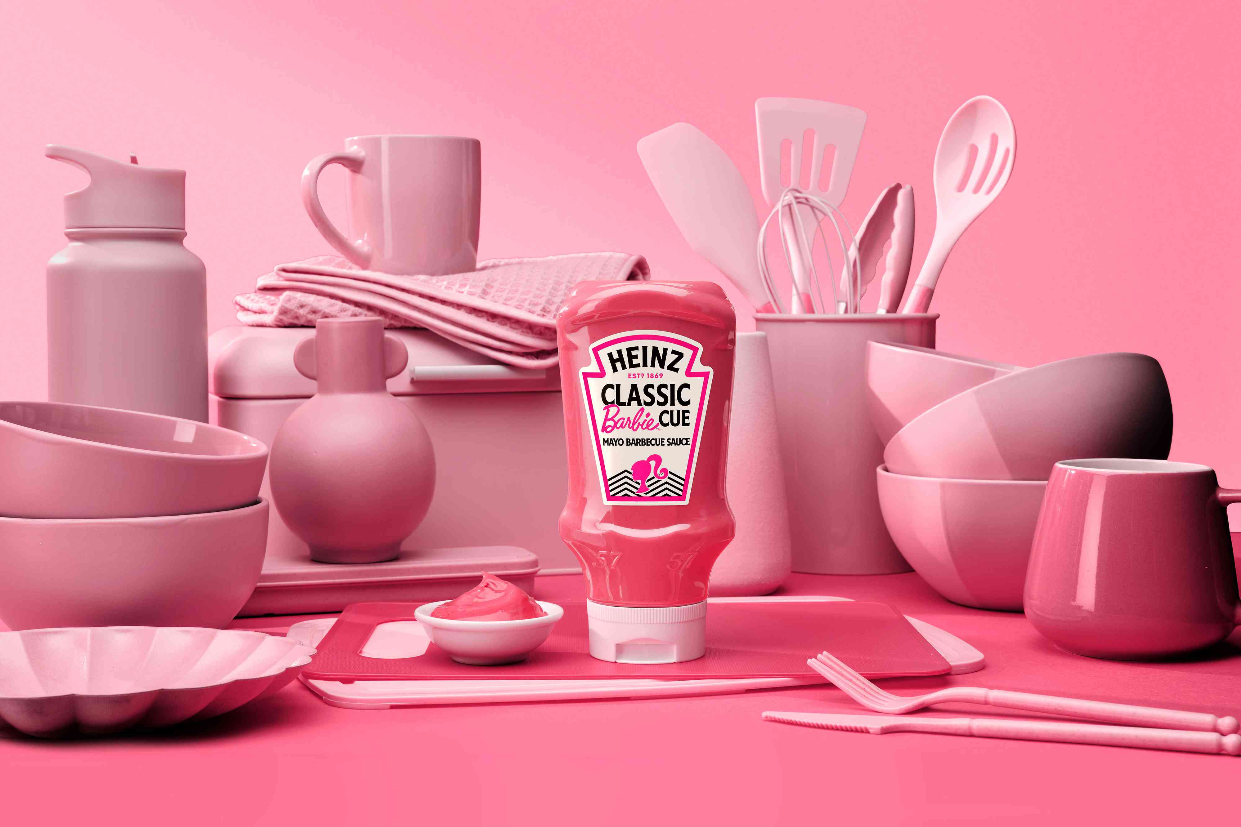 heinz teamed up with mattel to bring us the mashup we didn’t know we needed: ‘barbiecue’ sauce