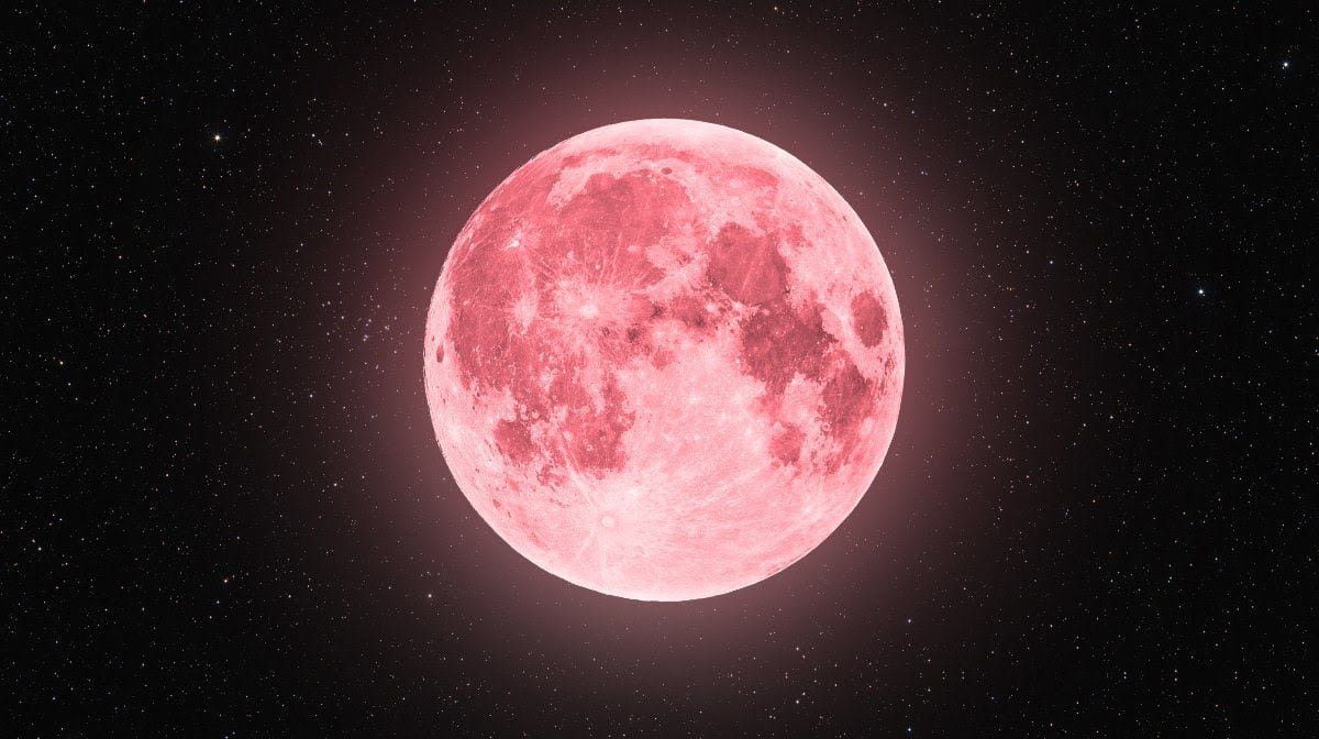 no te pierdas la luna rosa que se verá en el cielo antes de que termine abril