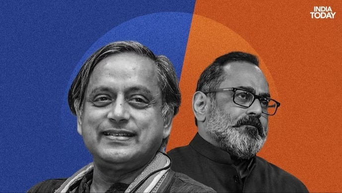 shashi tharoor rapped for 'unverified allegations' against rajeev chandrasekhar