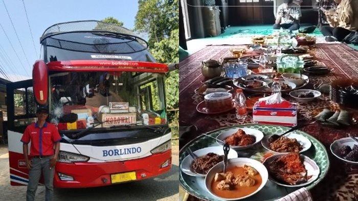 sudah izin,cerita satir sopir bus ajak 30 pemudik makan gratis di rumah mertua,kaget aksinya viral