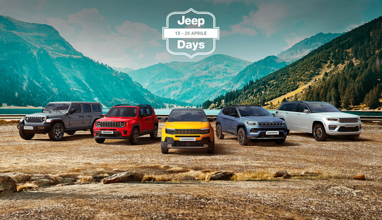 Jeep Days: da oggi sino al 20 aprile straordinari vantaggi su tutta la ...