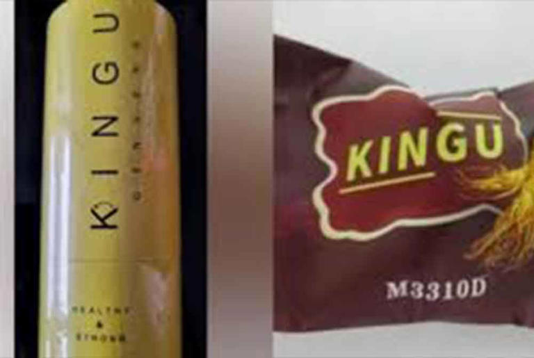 Kingu Ginseng Candy contains erectile dysfunction drug MOH