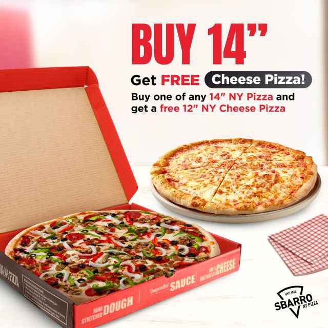 cheap eats: free sbarro pizza, p199 triple-patty burger + more promos you shouldn't miss this week
