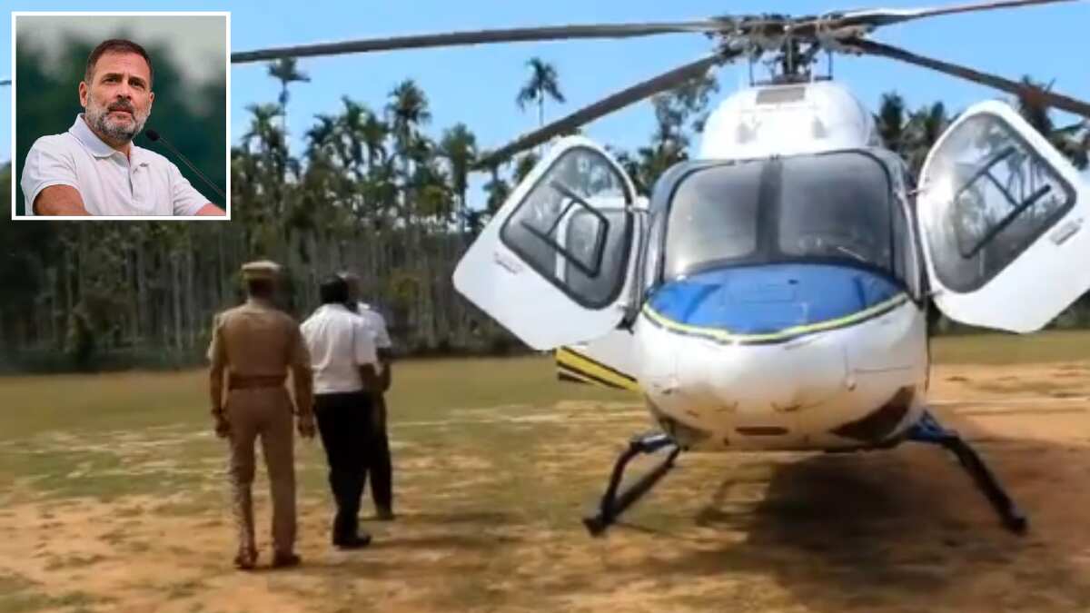 watch: election officials inspect rahul gandhi's helicopter in tamil nadu
