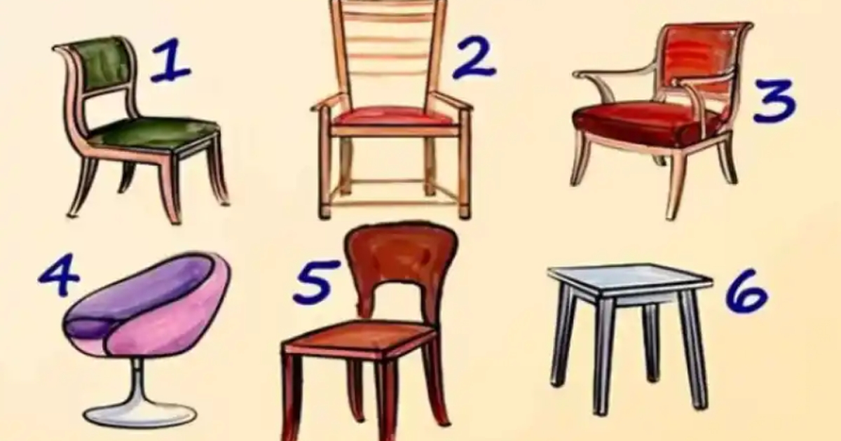 hvilken stol vil du foretrække at sidde i? dit valg fortæller umanerligt meget om dig som person