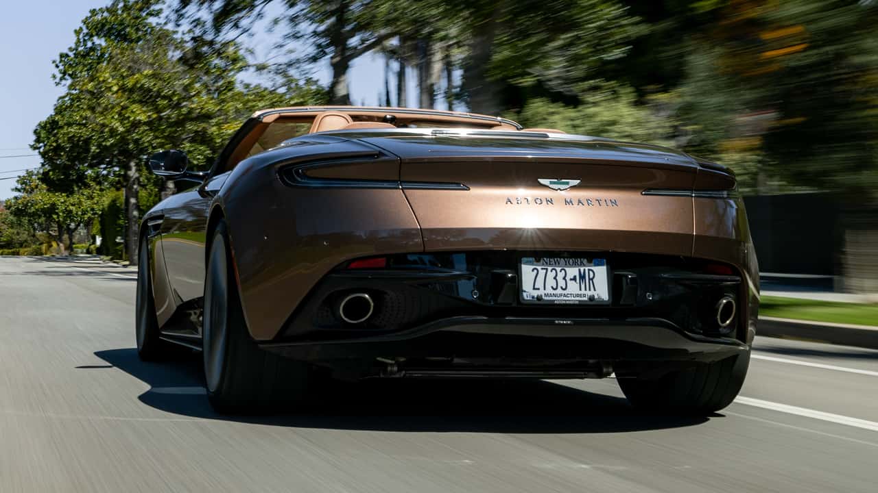 the aston martin db12 works even better as a convertible
