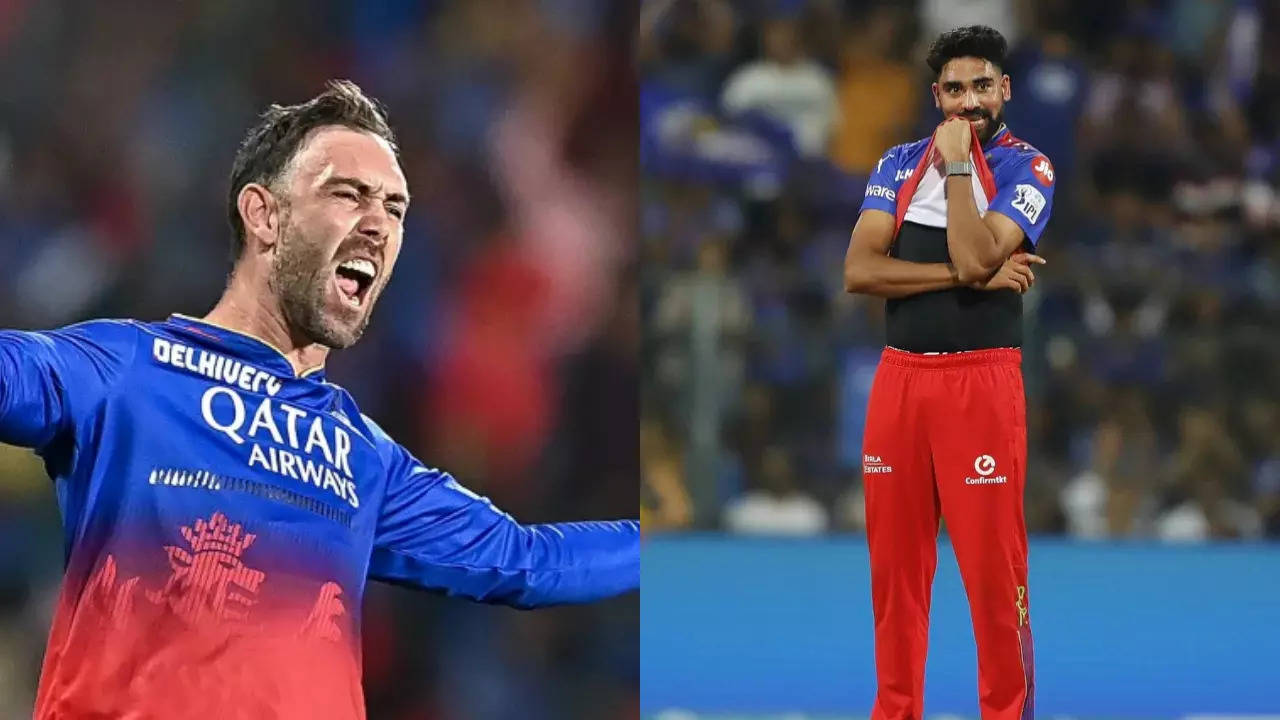 explained: why are glenn maxwell and mohammed siraj not part of rcb's playing xi vs srh