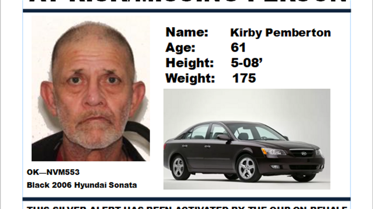 Silver alert issued by Oklahoma Highway Patrol for missing man from ...