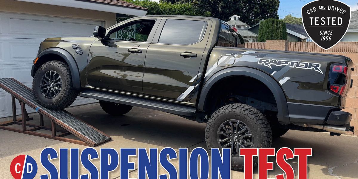 we look under the 2024 ford ranger raptor and test its suspension