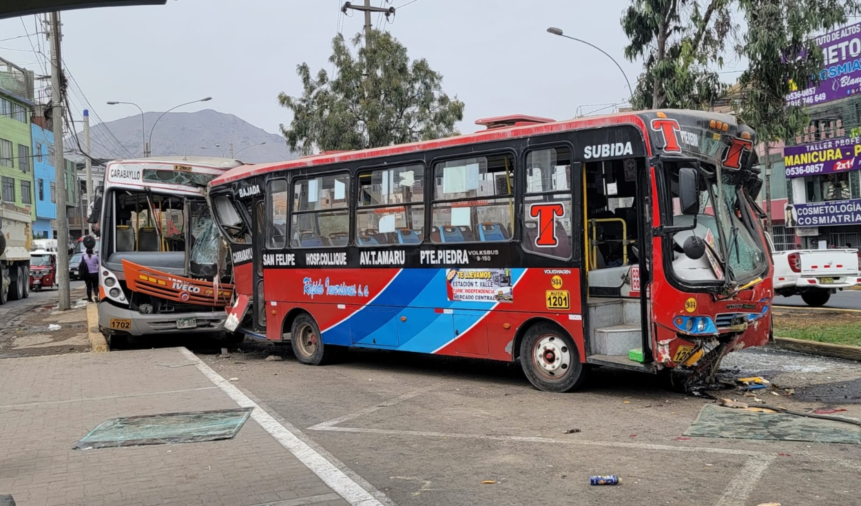 triple choque en comas: bus de el rápido colisionó con alimentador del metropolitano y dejó 12 heridos