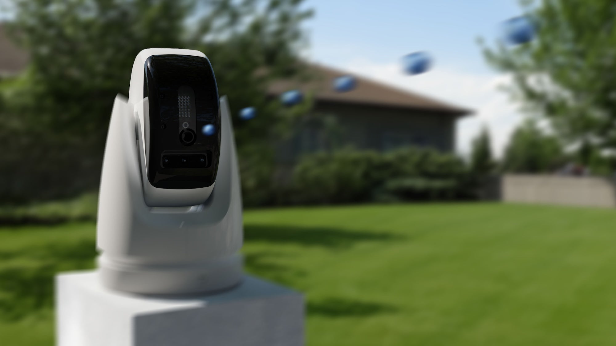 amazon, startup pitches a paintball-armed, ai-powered home security camera