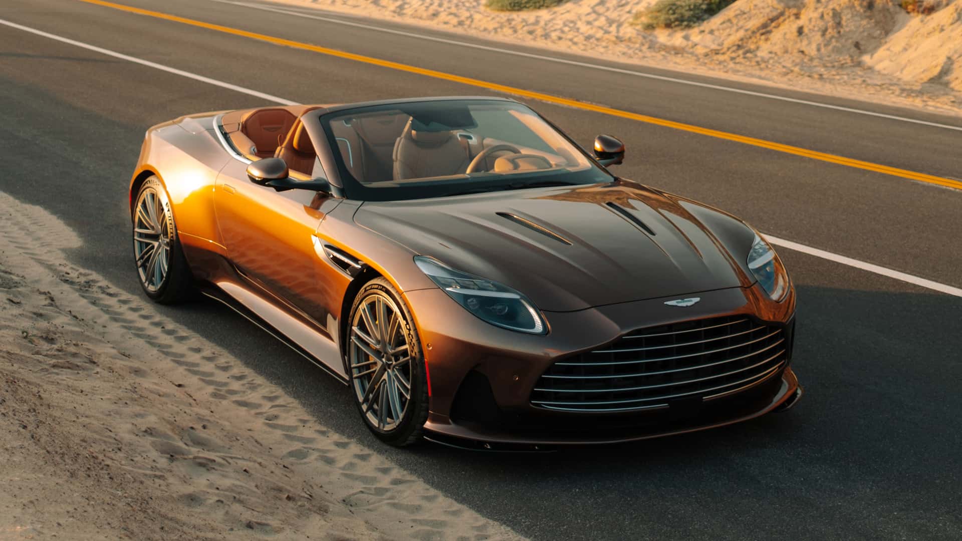 the aston martin db12 works even better as a convertible