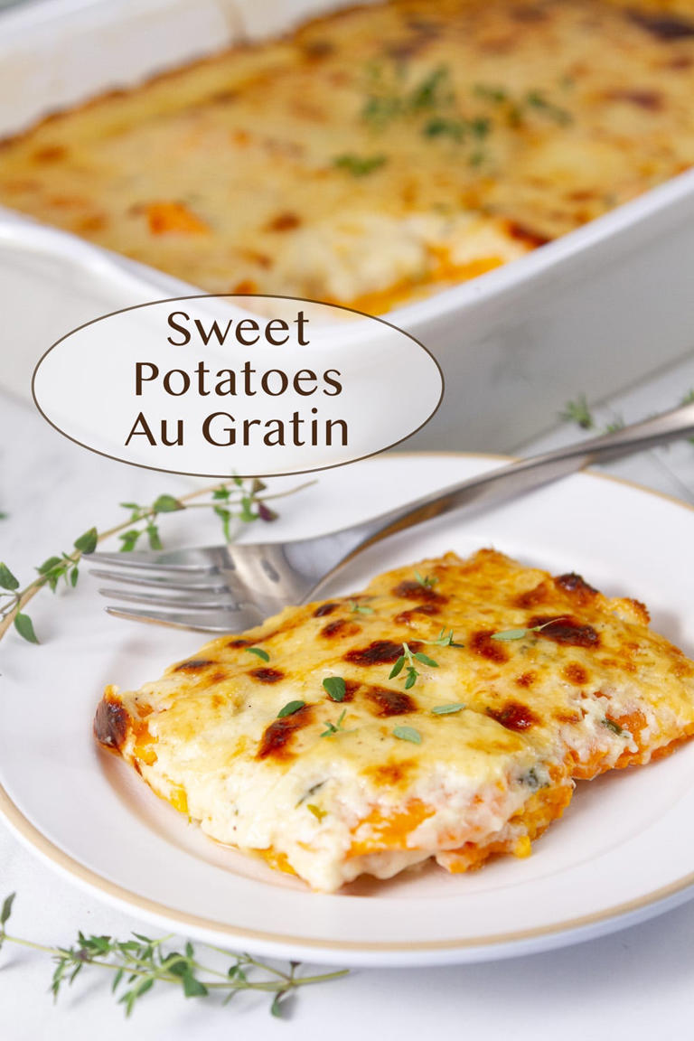 Sweet Potatoes Au Gratin