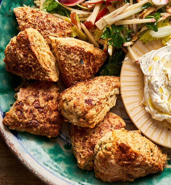 jamie oliver's air fryer scones are 'crispy and golden' with a savoury flavour - recipe
