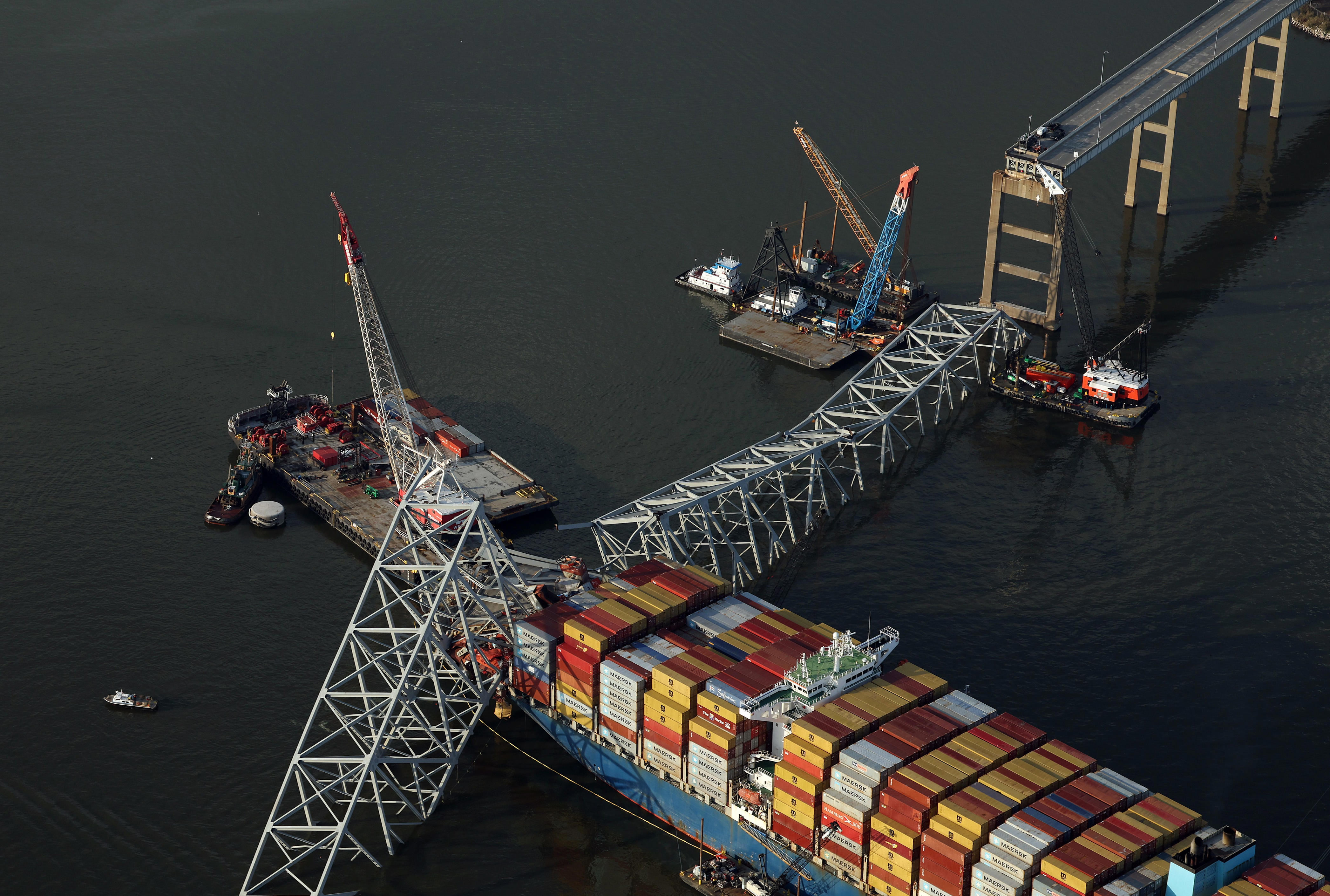 fbi boards cargo ship that struck baltimore key bridge amidst reports of investigation