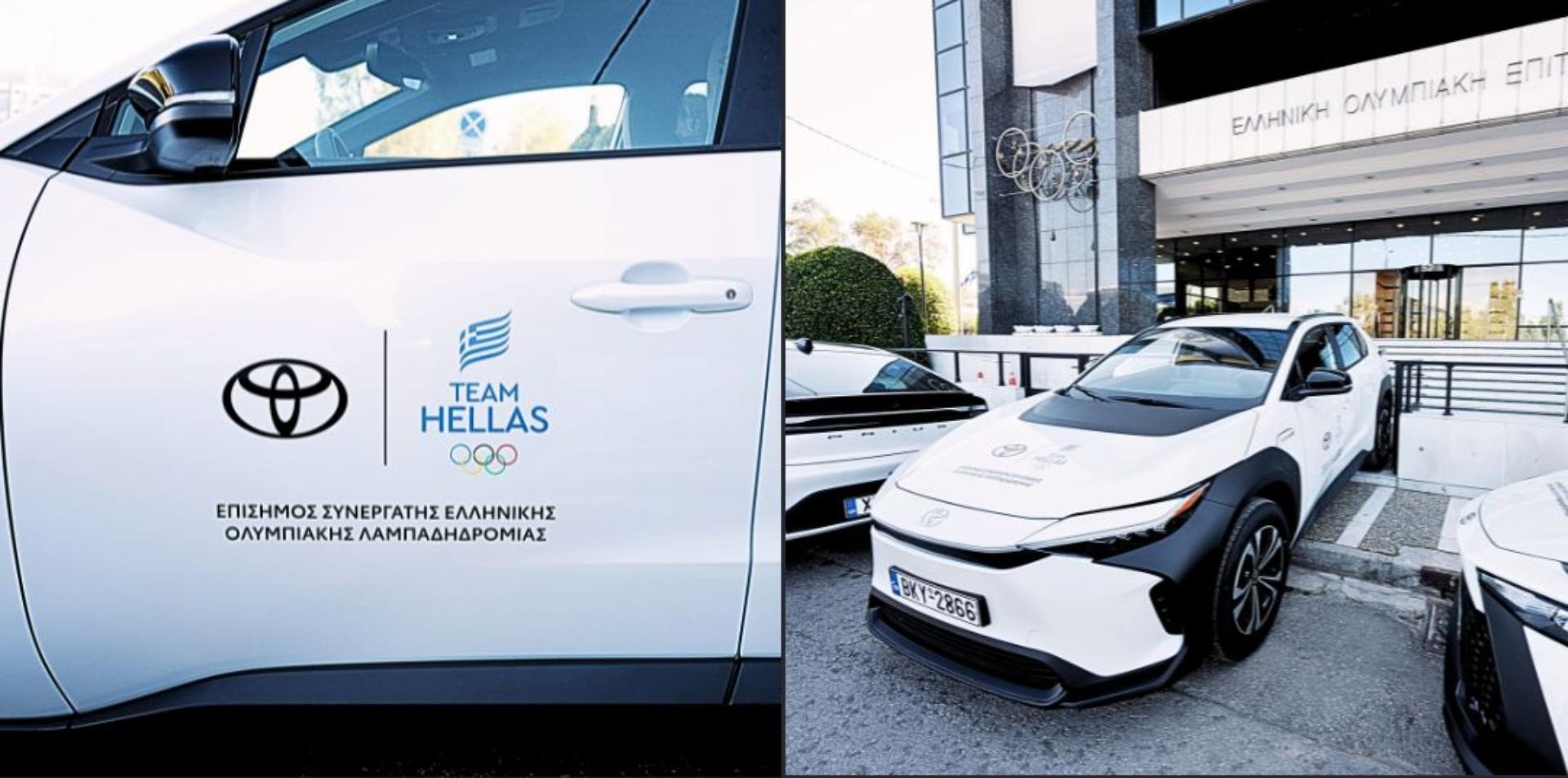 h toyota hellas παρέδωσε οχήματα στην ελληνική ολυμπιακή επιτροπή