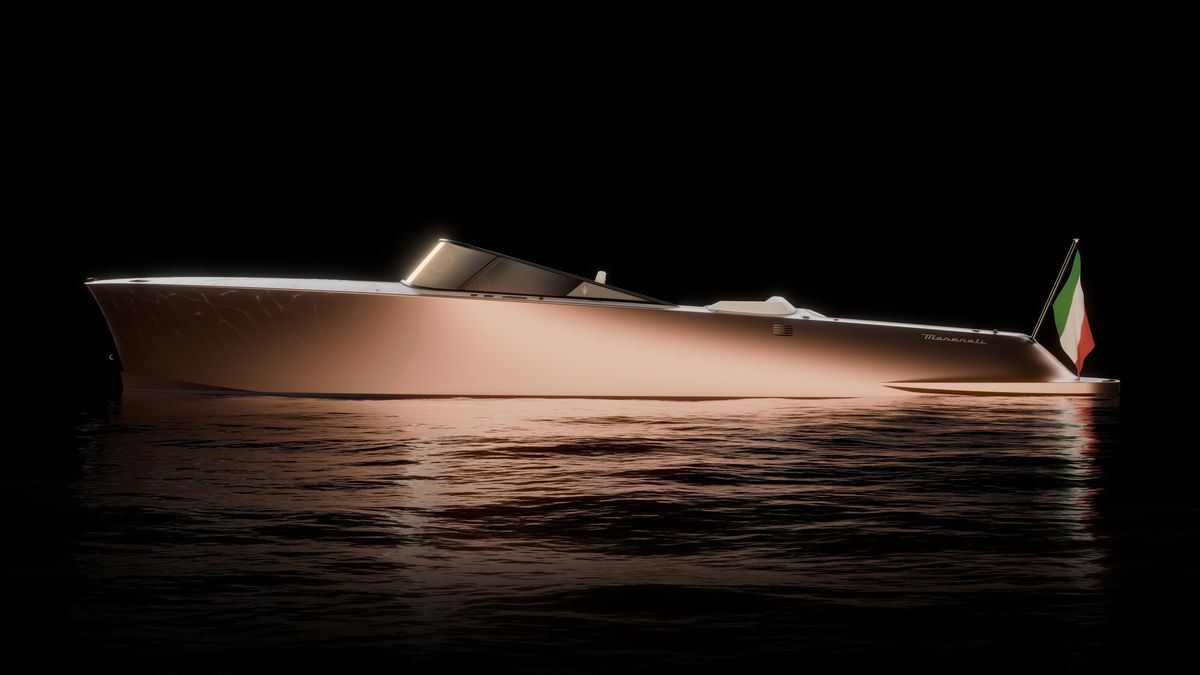 maserati tridente electric speedboat is just in time for summer
